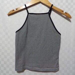 GARAGE Striped Halter Crop Top | XS